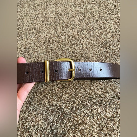 The Essential Wide Leather Belt in Chocolate Raisin - Picture 5 of 8